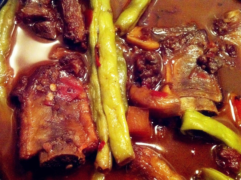 排骨炖豆角