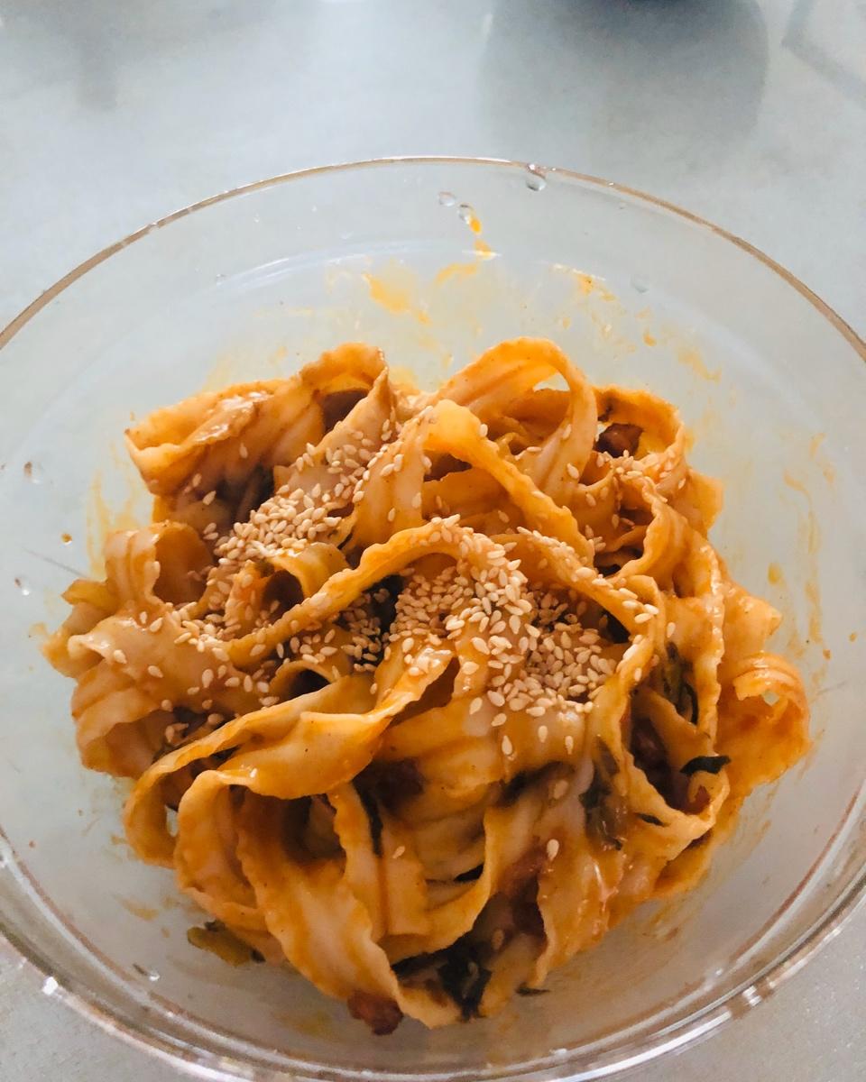 花生酱酸辣拌面——超级无敌懒人法