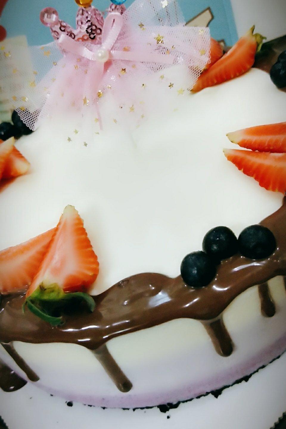 渐变蓝莓冻芝士蛋糕（免烤）