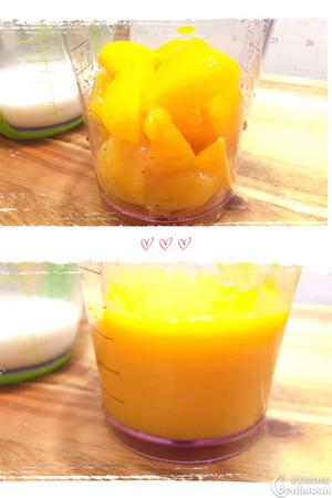 黄桃椰奶冻的做法 步骤2