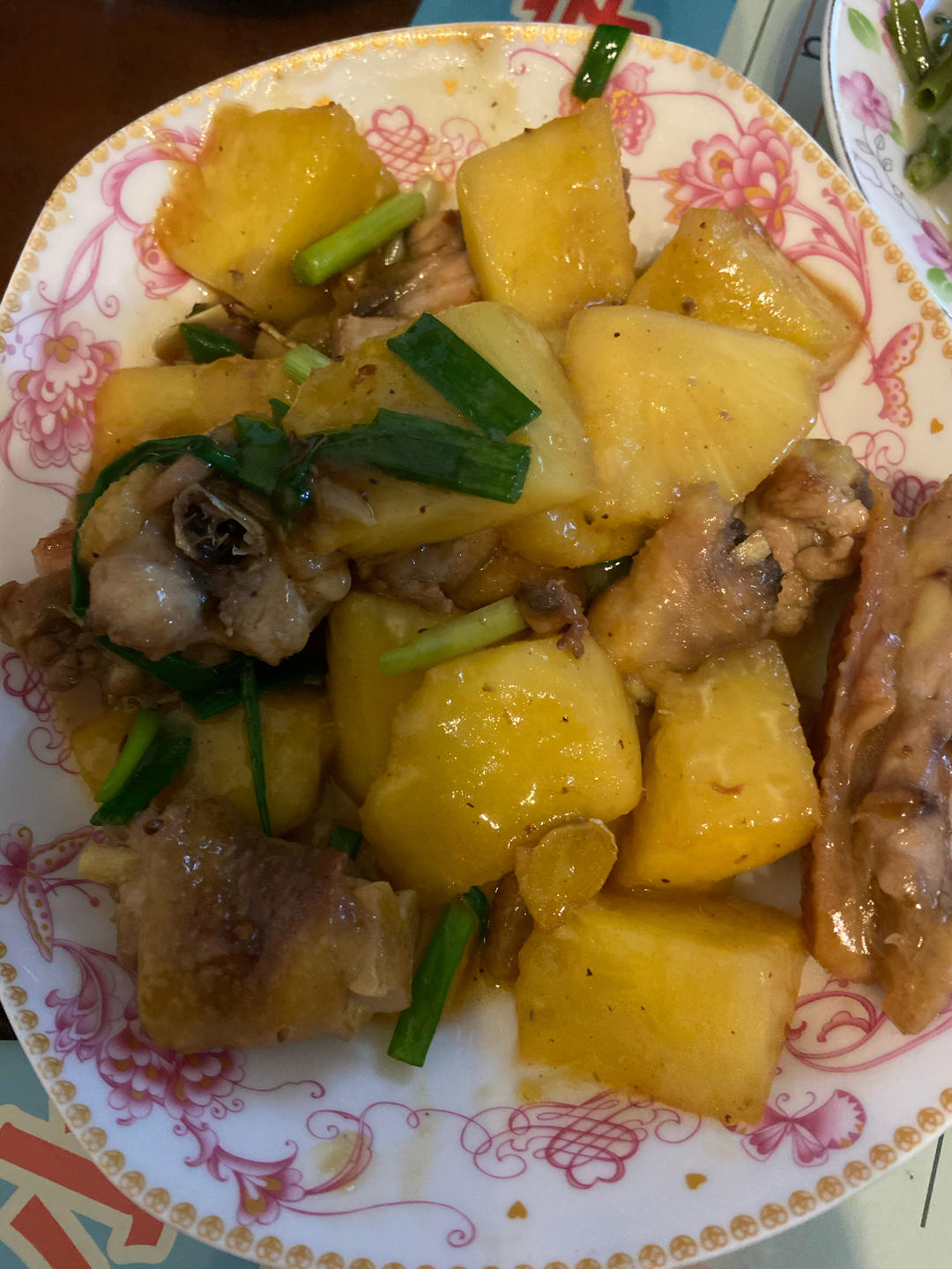 菠萝炒鸡