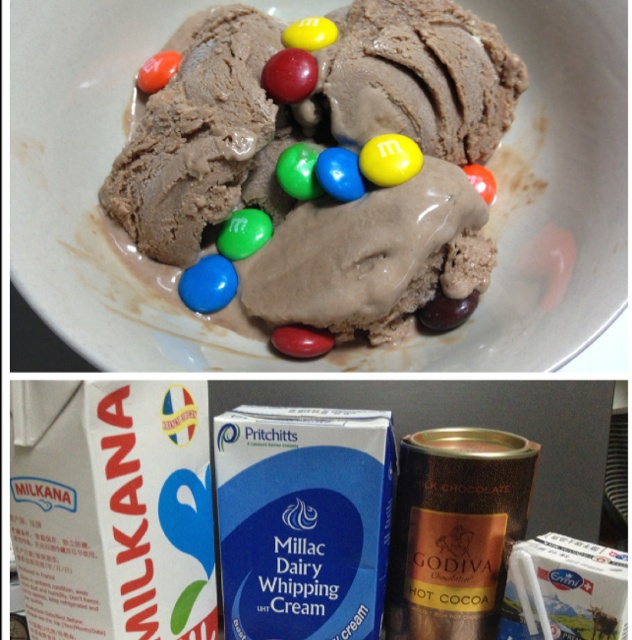 黑巧克力冰淇淋