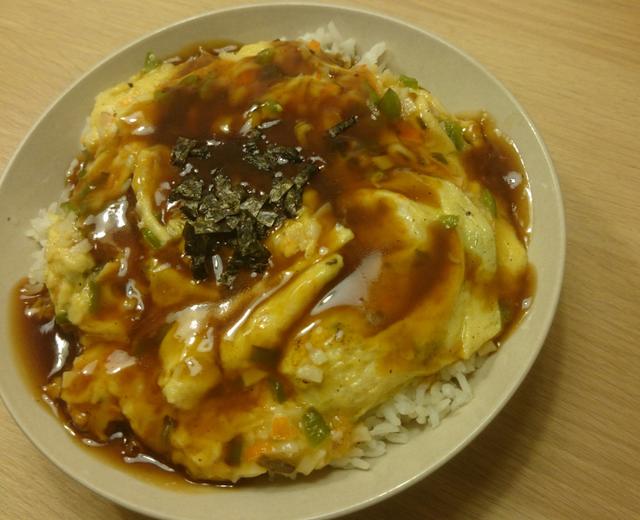 天津饭(蟹玉丼)