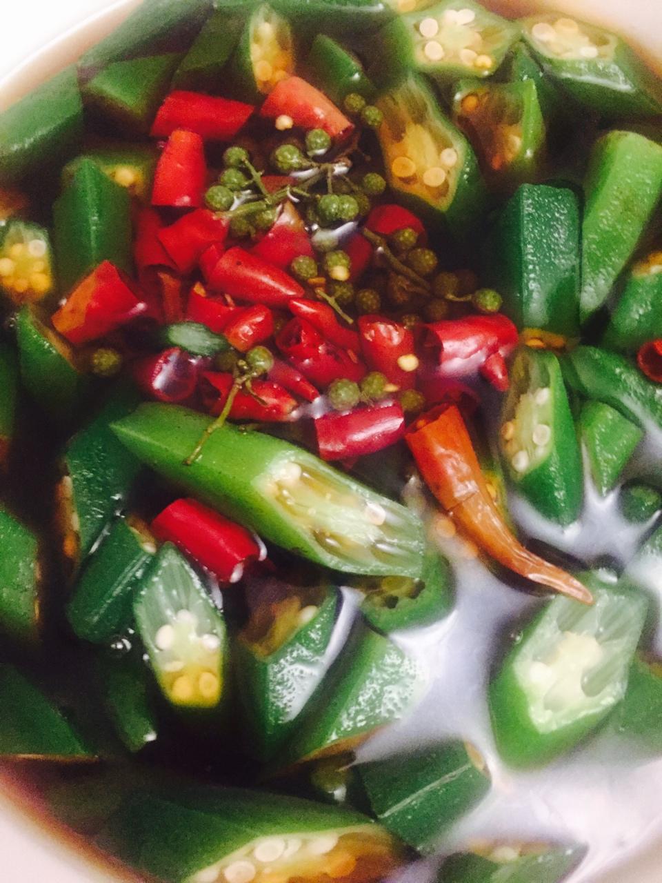 【食材包操作说明】鲜花椒拌秋葵