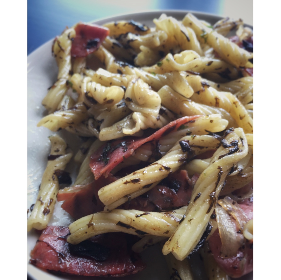 可能是最好吃系列--橄榄菜培根意面