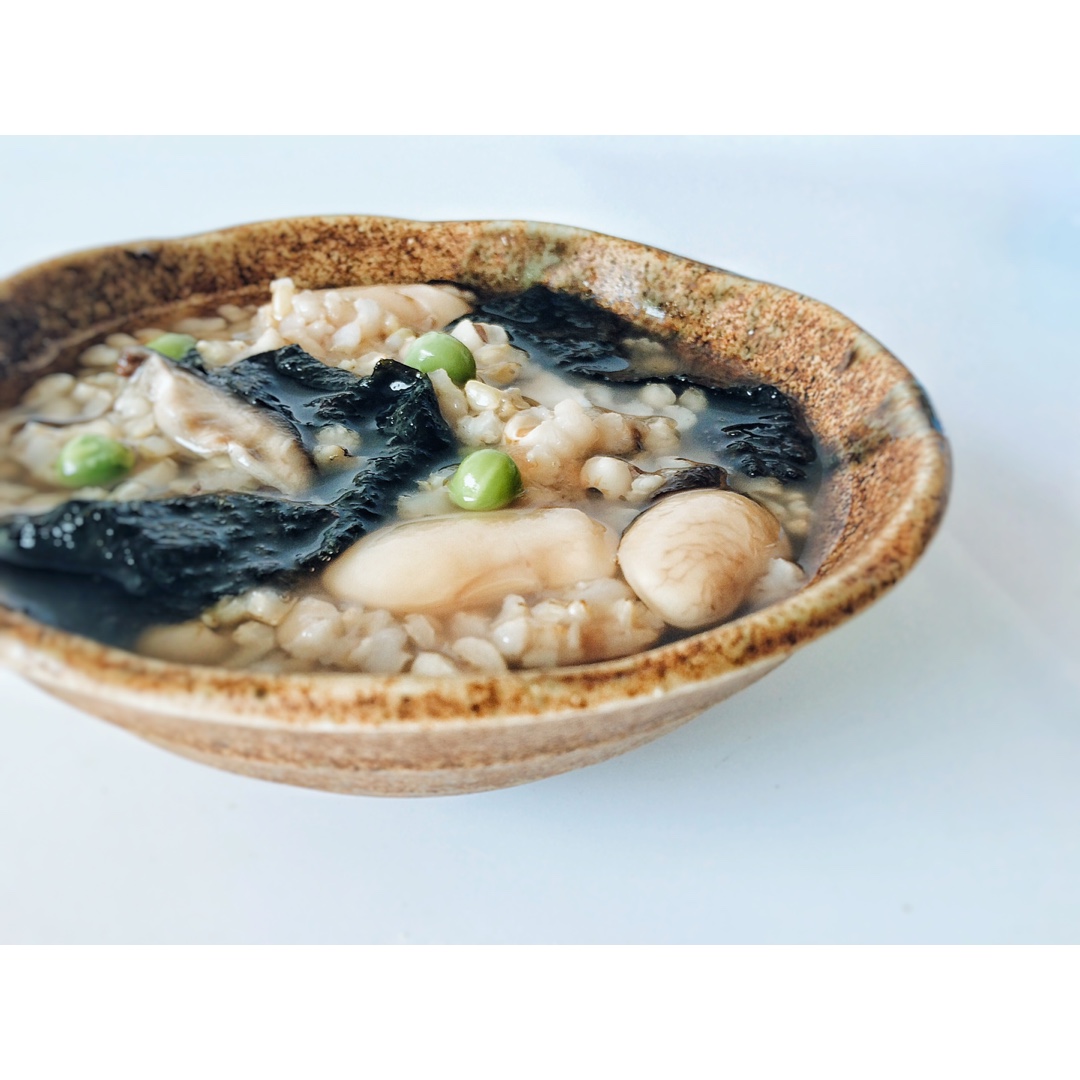 【健康三餐】紫菜蘑菇杂粮粥