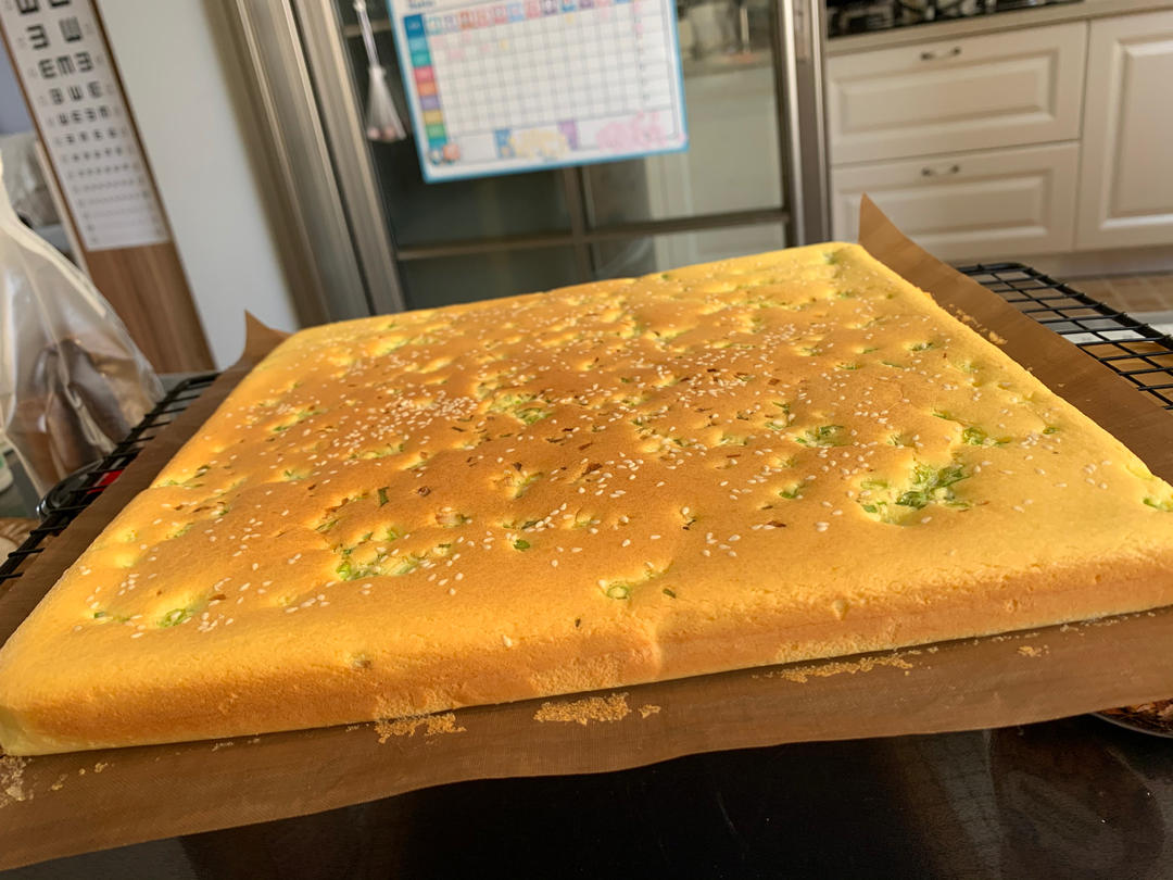 香葱海苔肉松芝麻蛋糕卷