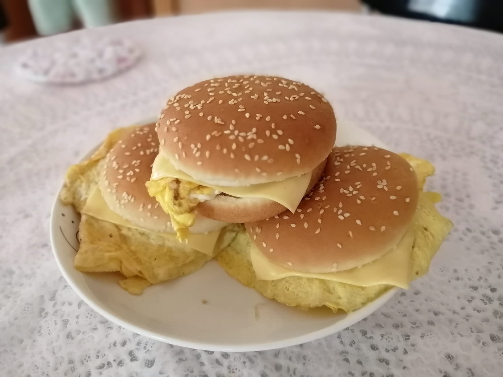 芝士汉堡🍔快手早餐