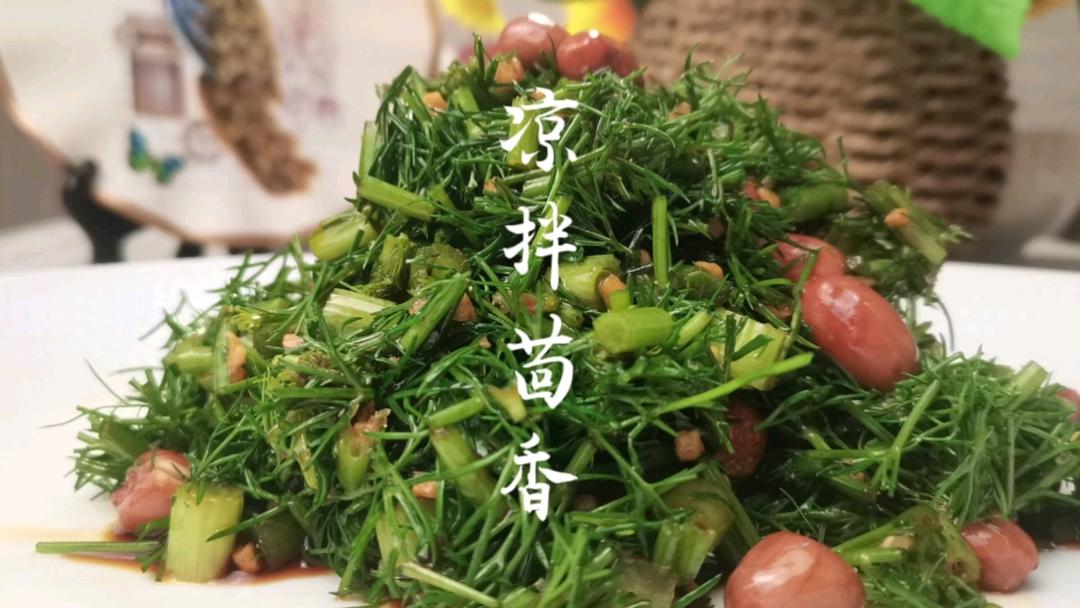 生拌茴香，调味料不用太多，保持天然纯香，特别下饭，对女人友好