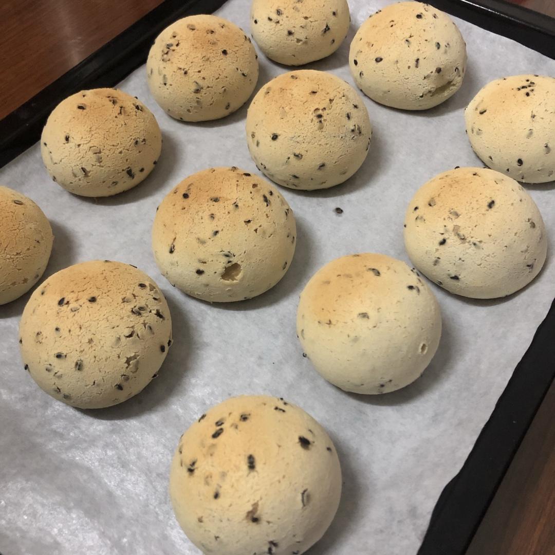 蓝黛麻薯面包
