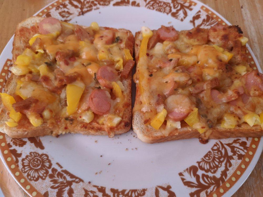 超好吃面包披萨🍕