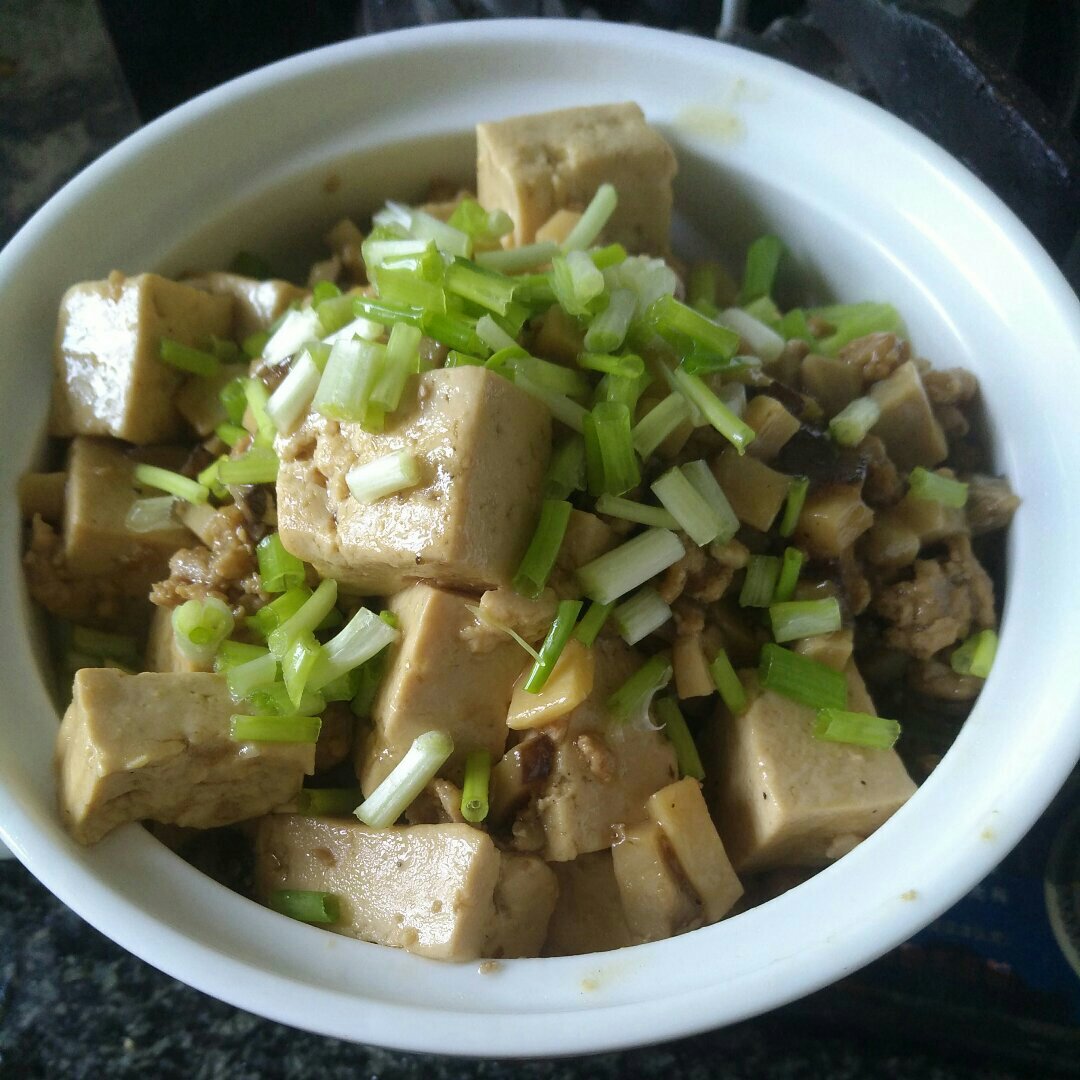 超级下饭的香菇肉沫豆腐