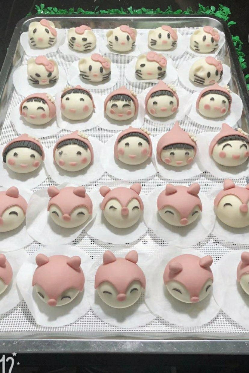 迷你系列——可爱睡狐狸卡通奶香小馒头