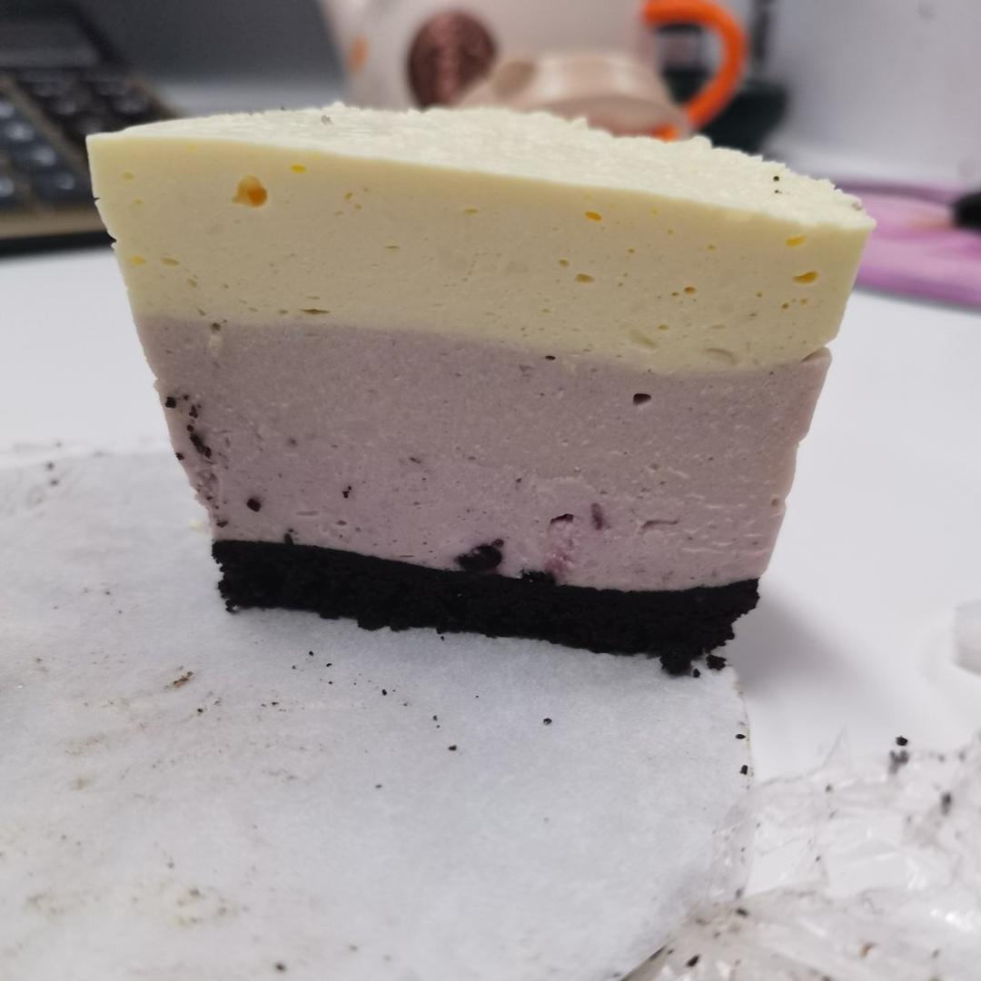 渐变蓝莓慕斯蛋糕🎂