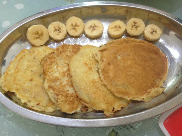 香蕉牛奶小煎饼
