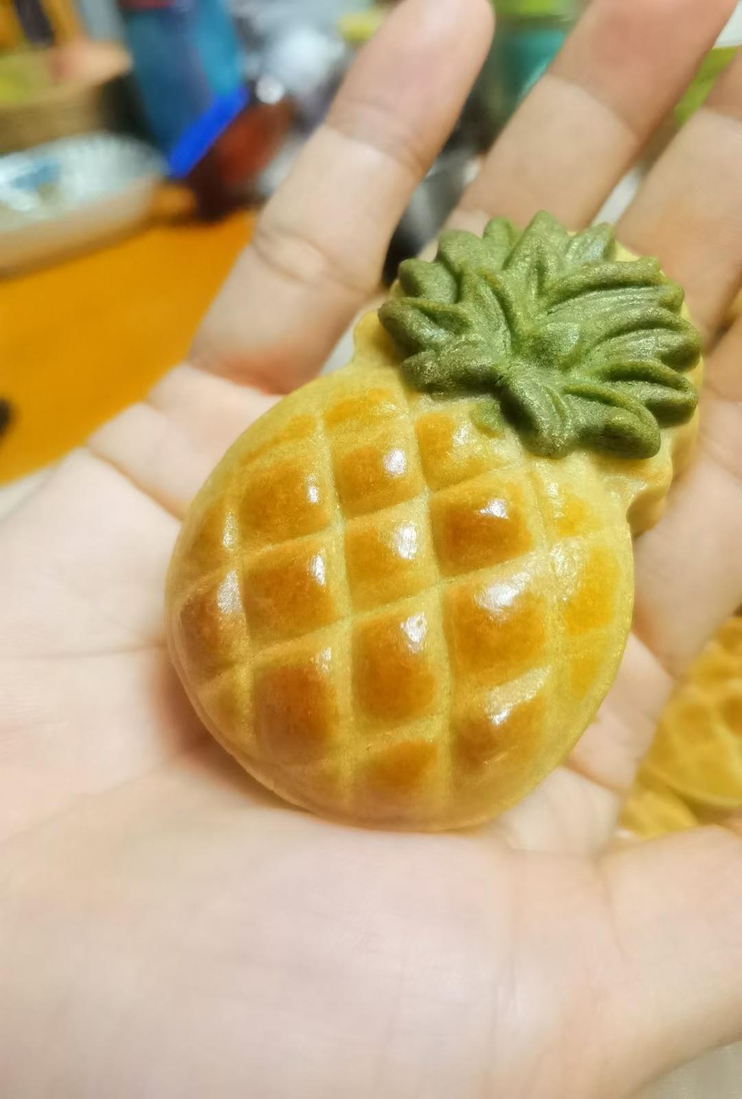 广式月饼通用饼皮（内附凤梨小菠萝🍍月饼的详细做法）