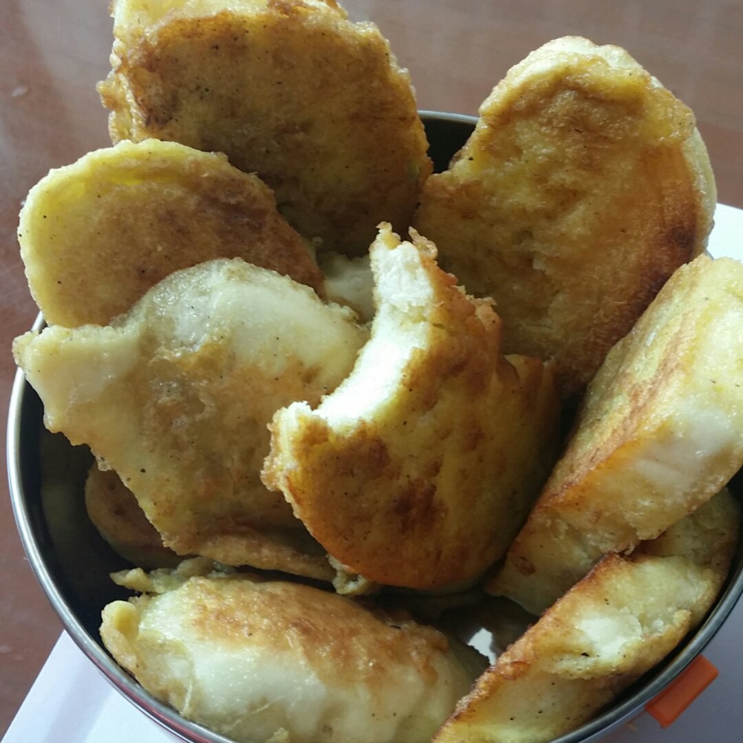 蛋液炸馒头片