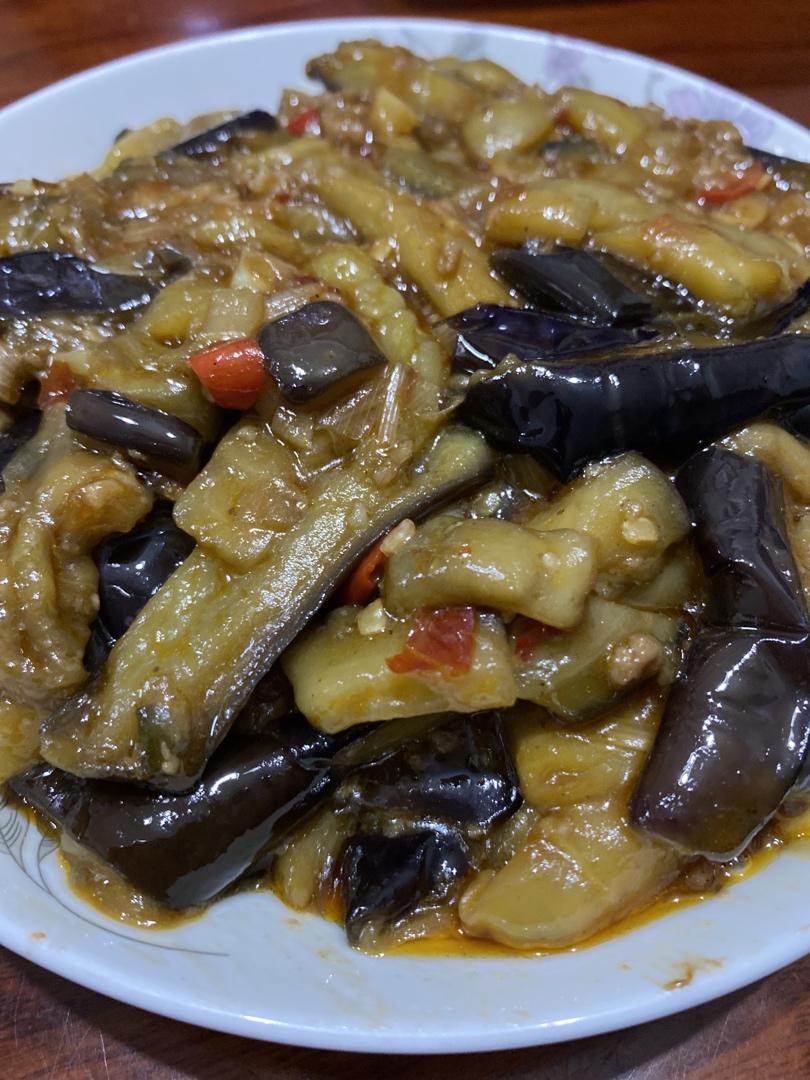 红烧肉沫茄子