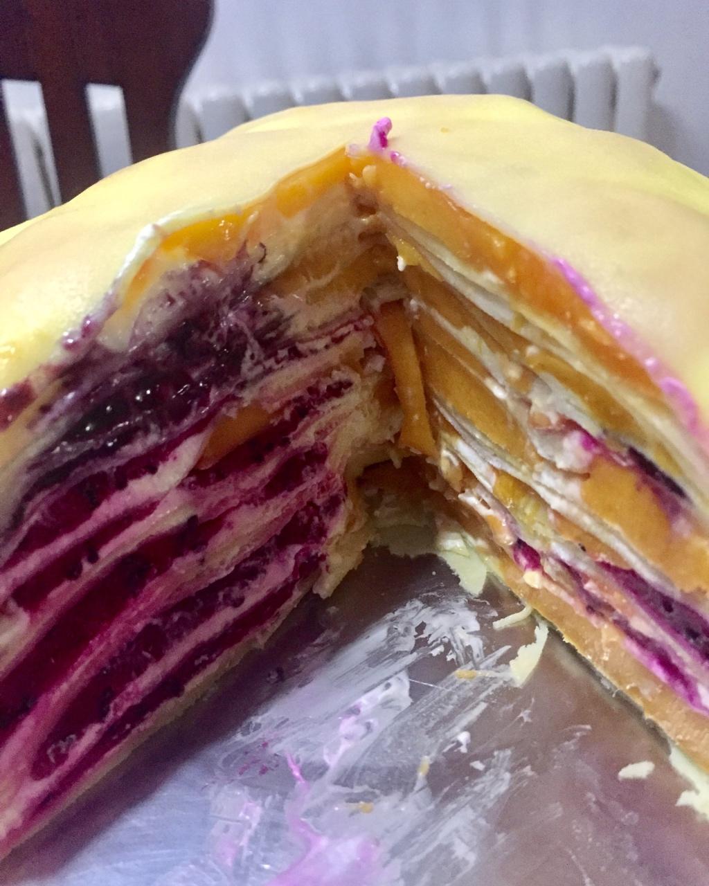 手机用户5904_jxf2做的火龙果千层蛋糕