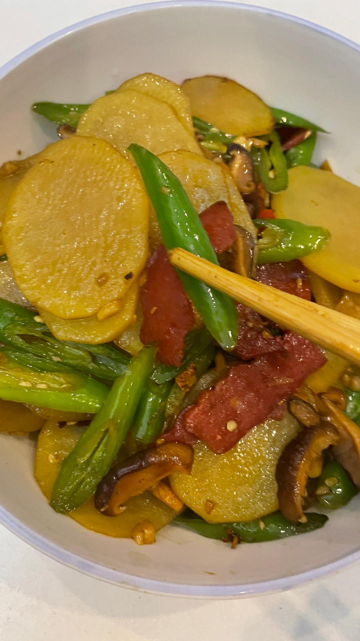 黑椒培根土豆片