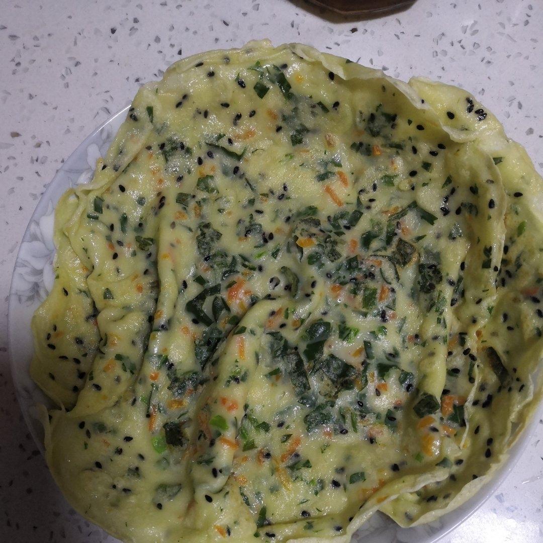 简单快手蔬菜鸡蛋煎饼