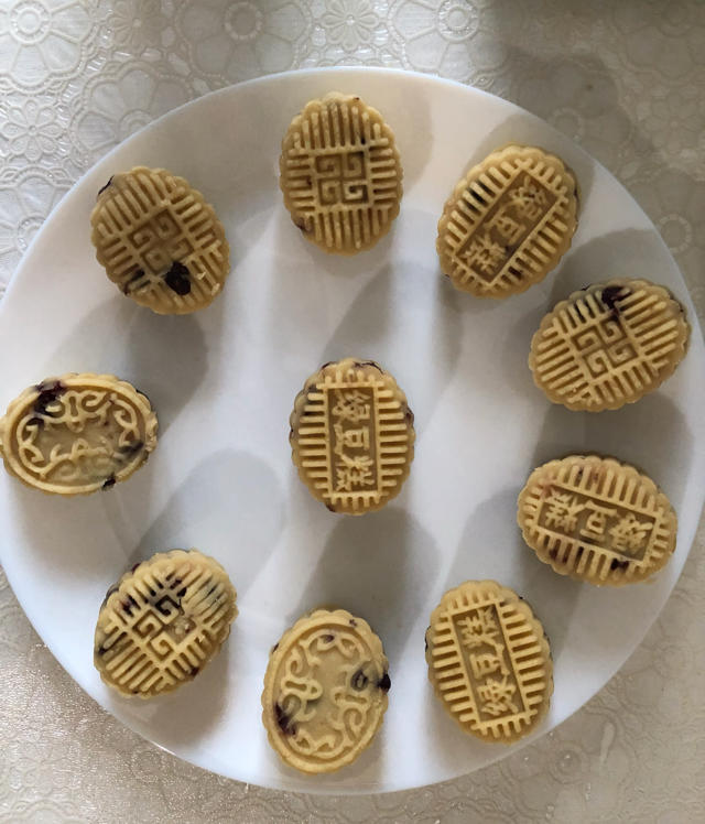 蔓越莓绿豆糕