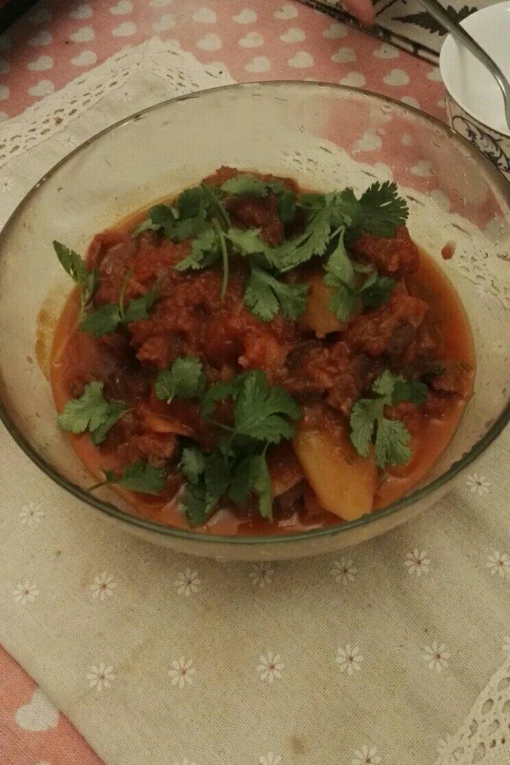 番茄土豆炖牛腩