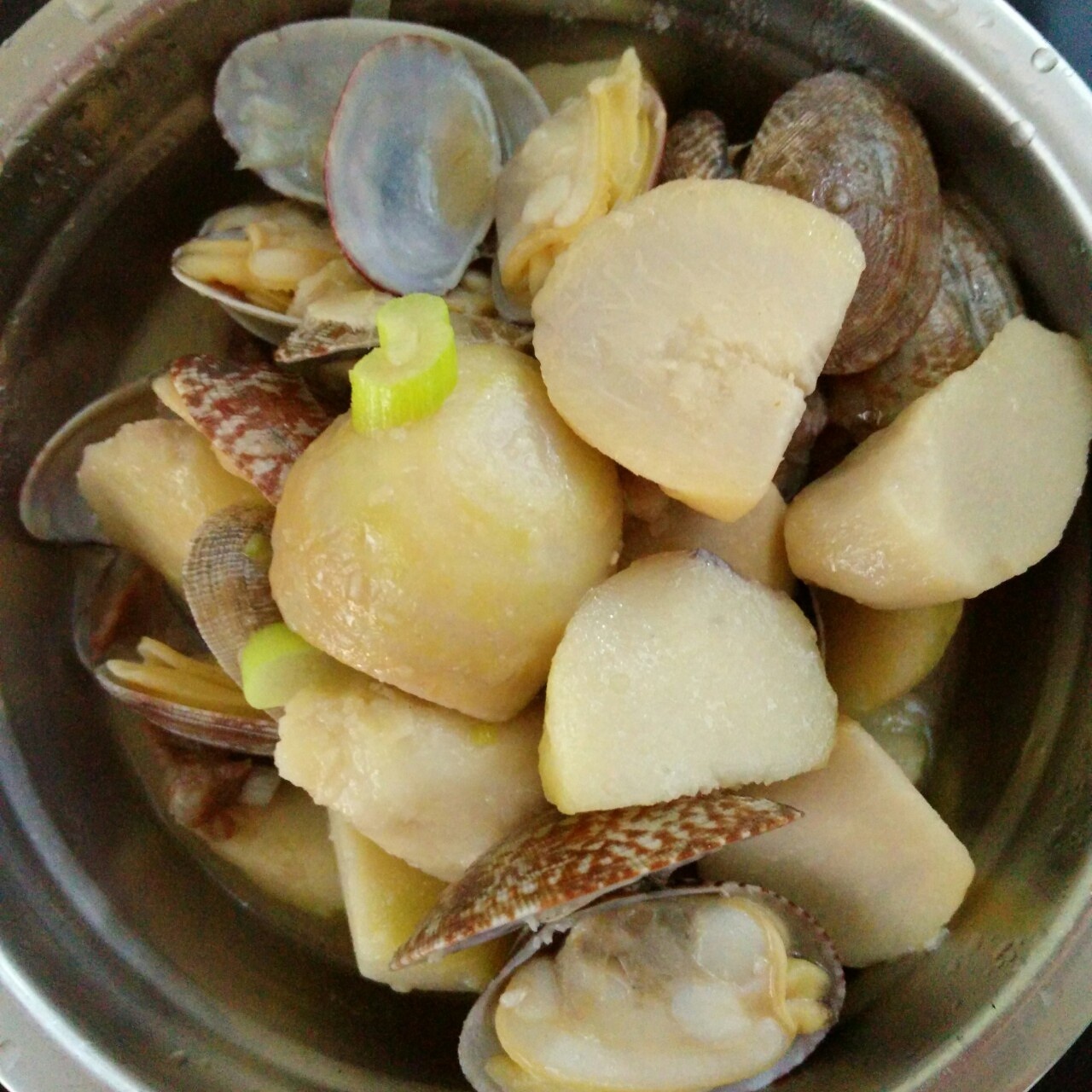 芋头花蛤的做法