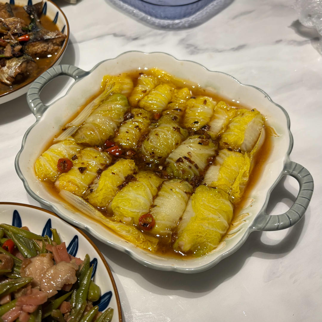 清淡却下饭的虾滑白菜卷，打赌你吃一次就忘不了！
