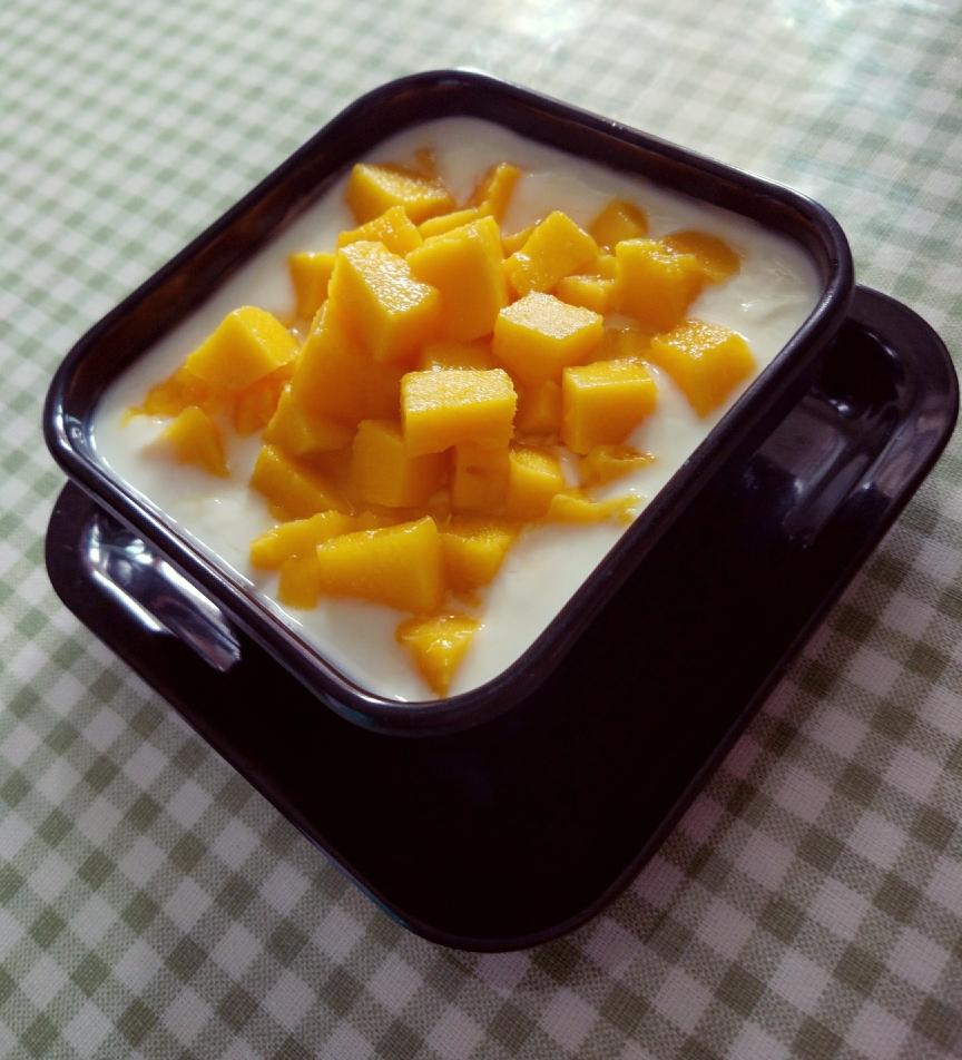 酸奶芒果捞的做法