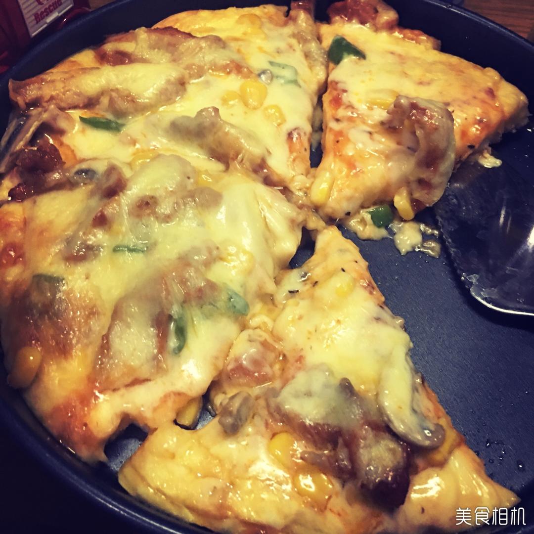 奥尔良烤鸡肉披萨