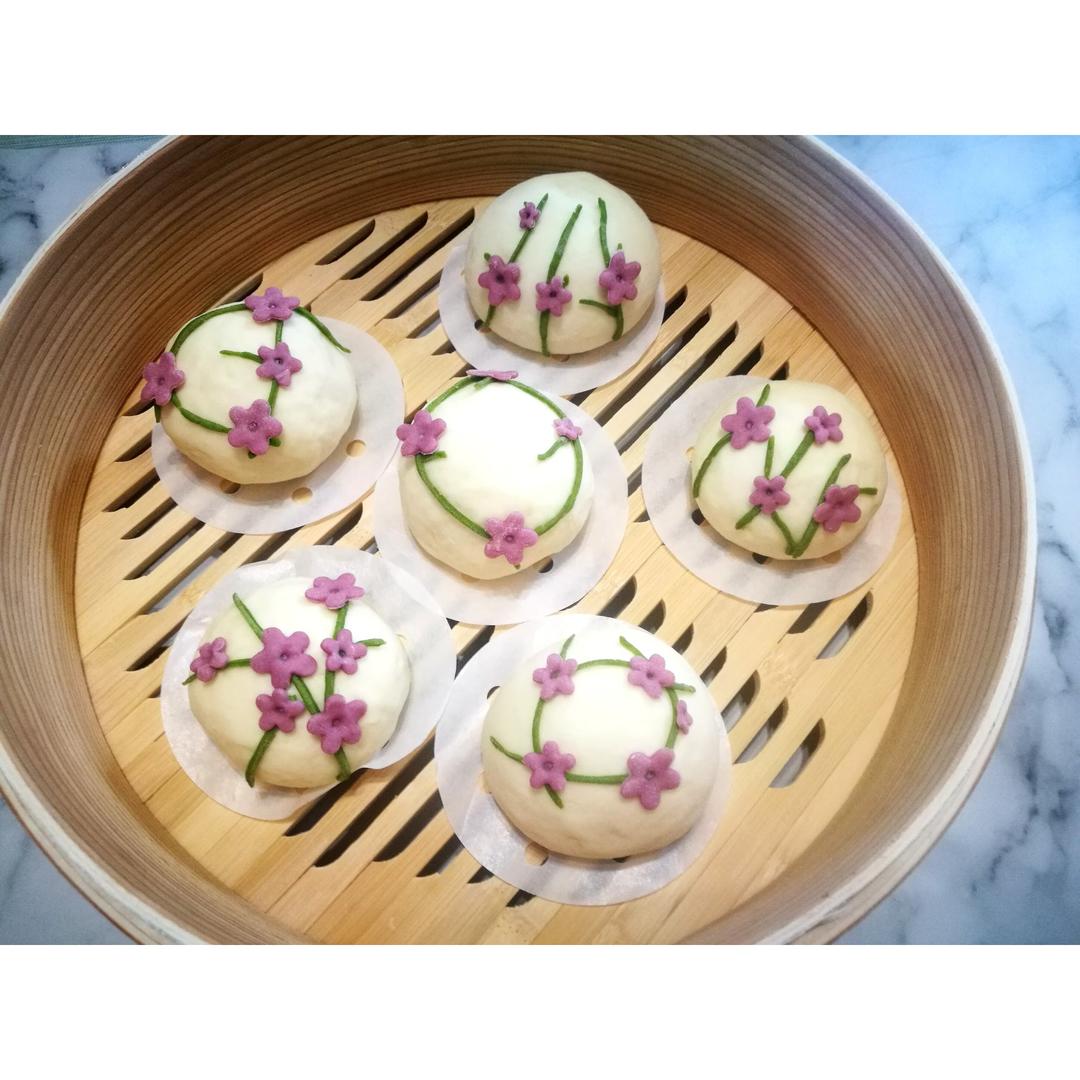 春日花朵馒头