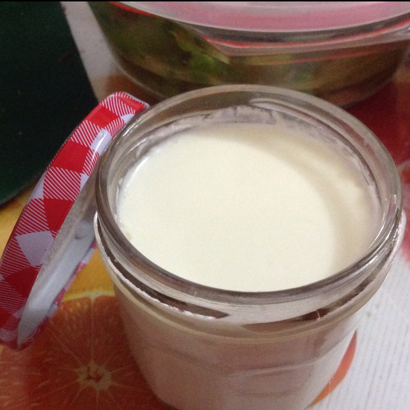 漫在而归做的奶粉做酸奶