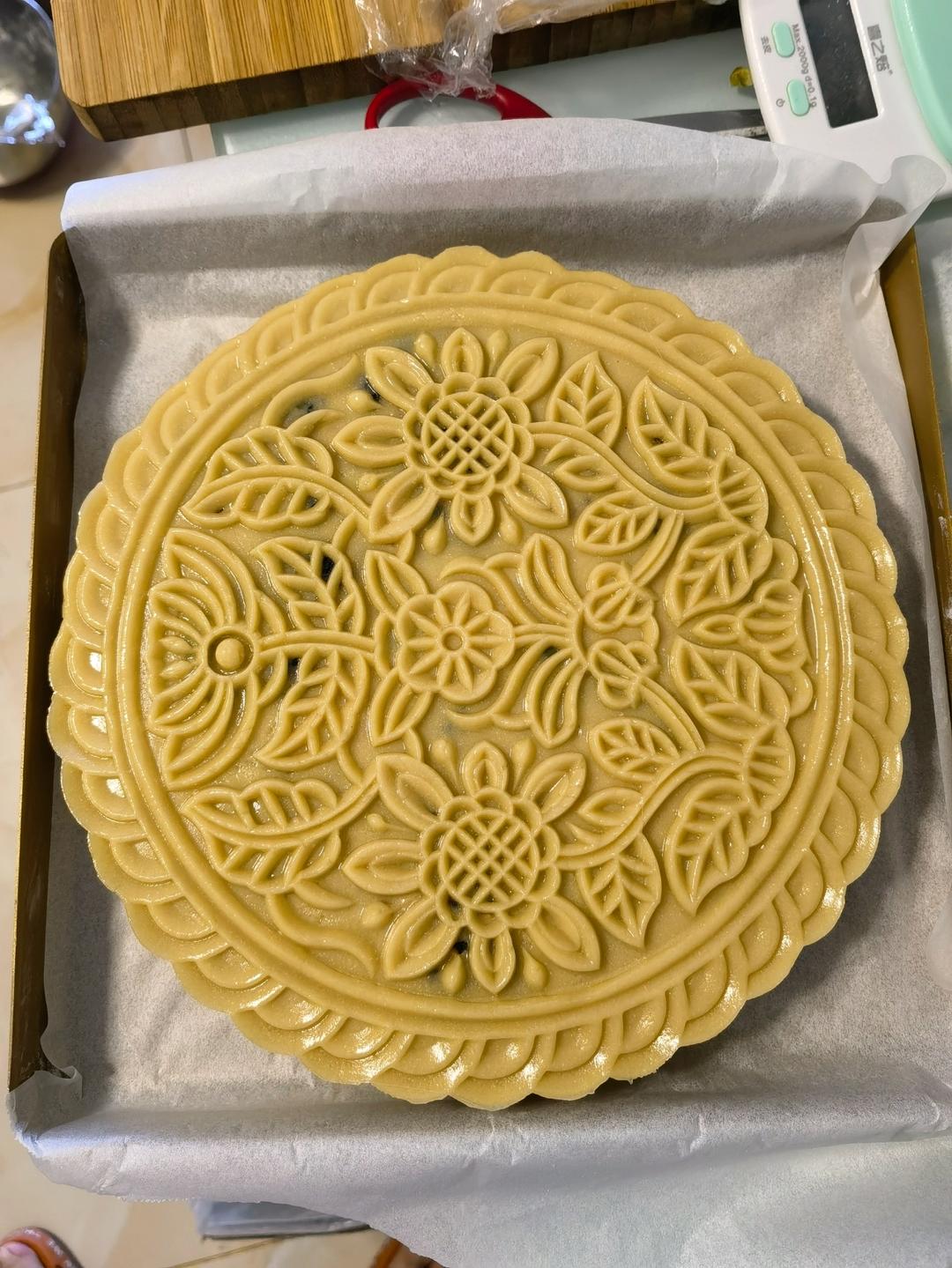 600克五仁大月饼的详细制作过程