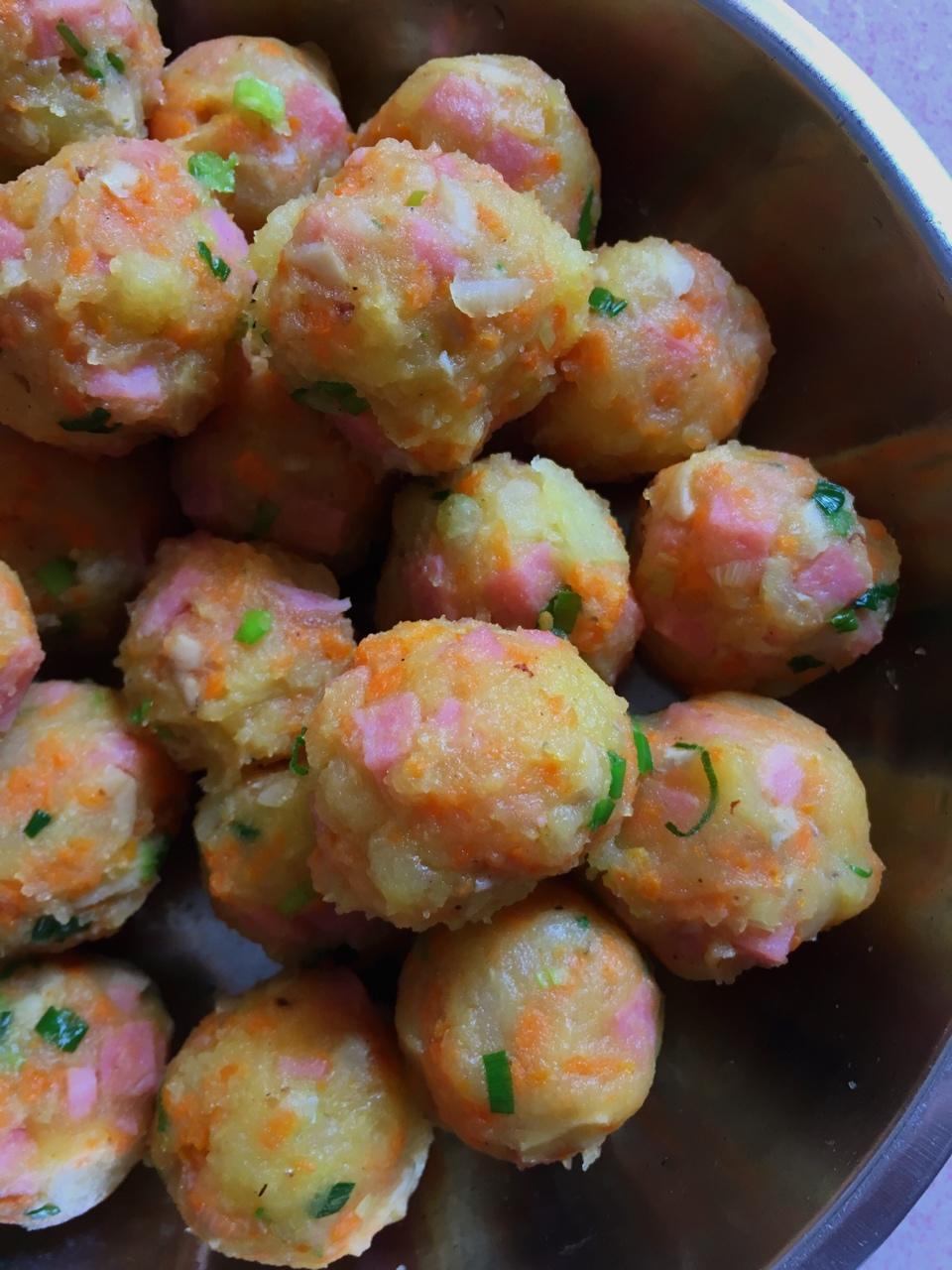 快手菜，土豆小丸子
