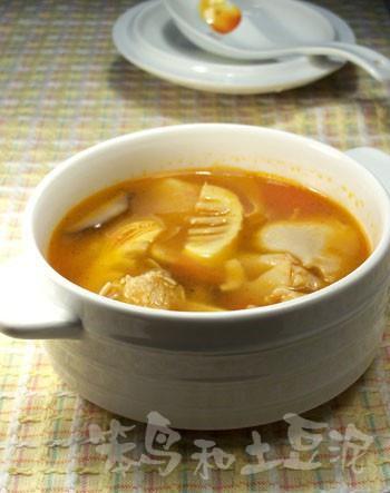 白玉菇春笋汤的做法