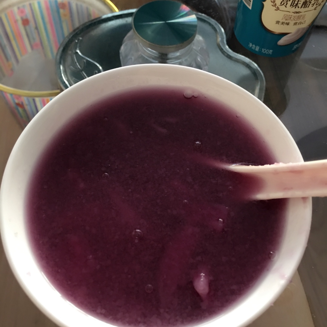 紫薯银耳羹！（快捷版的）