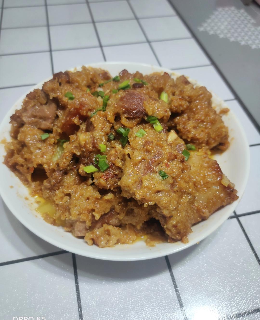 绝绝子！甩饭店几条街的粉蒸肉（粉蒸排骨）