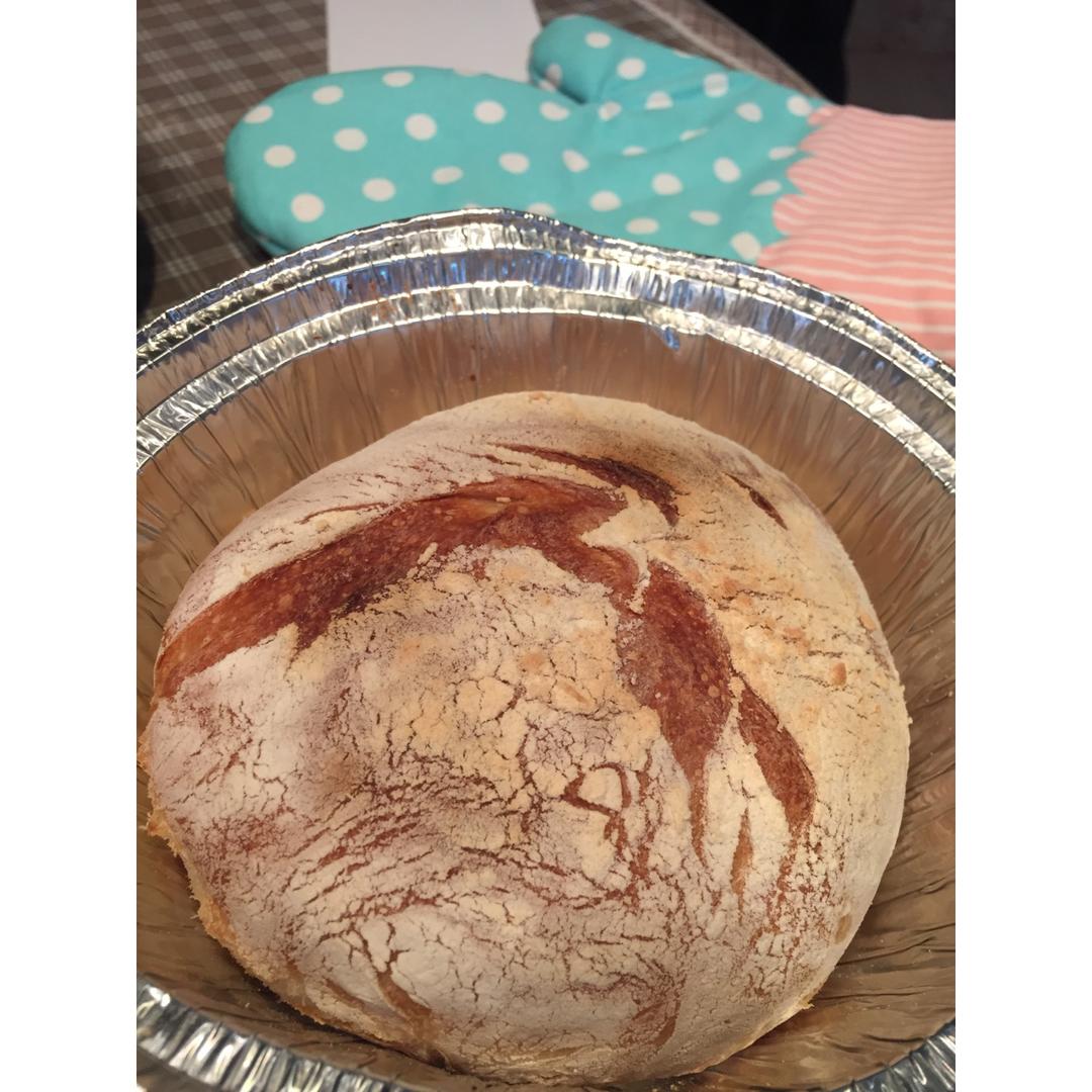 欧包/乡村面包-无油不用揉 No Knead Bread