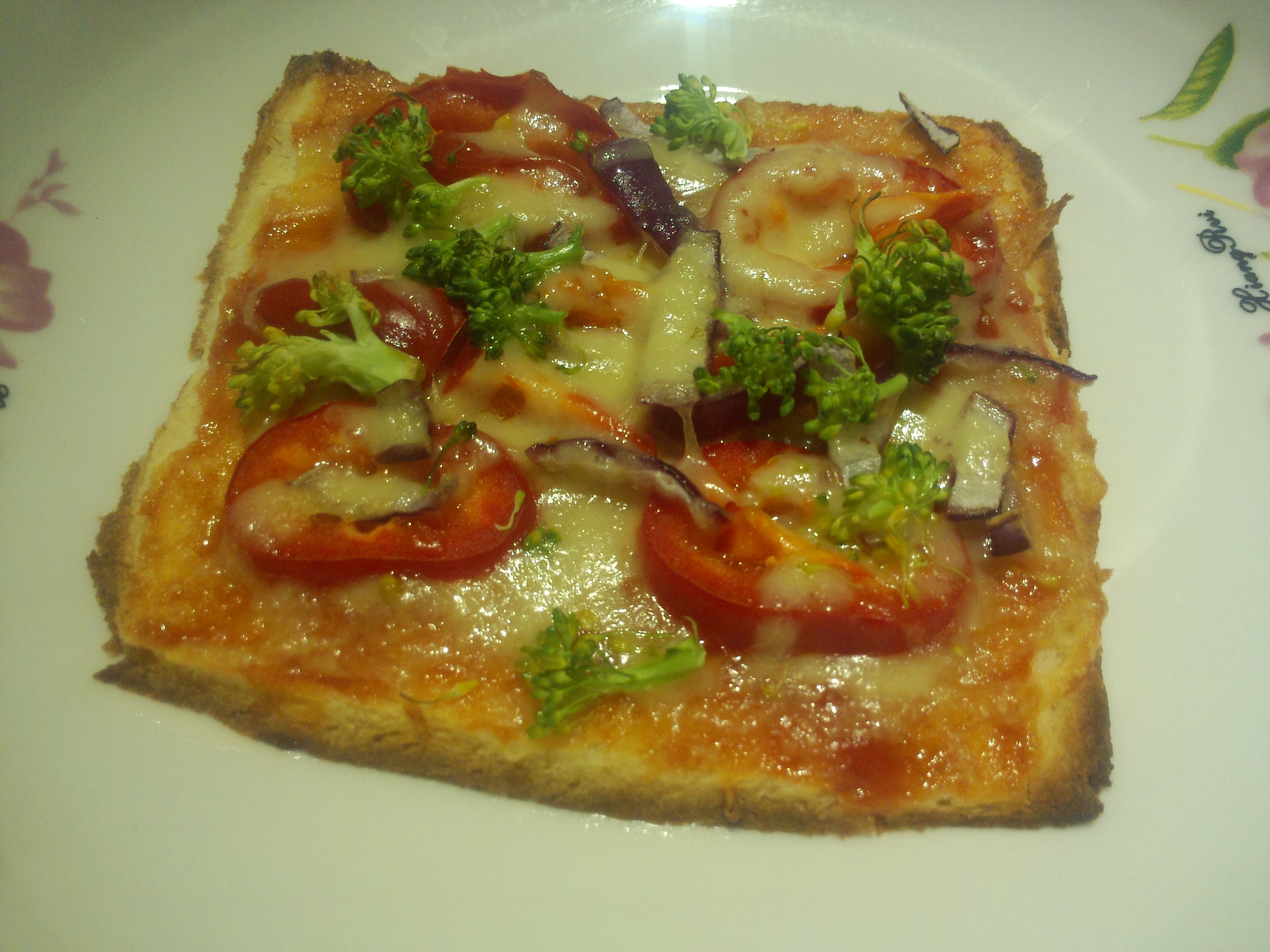 吐司培根小批萨