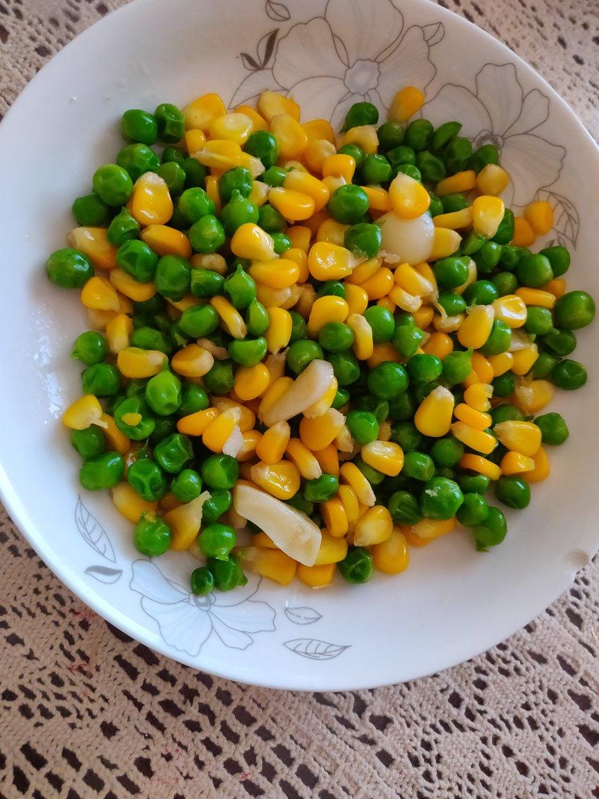 快手碗豆玉米