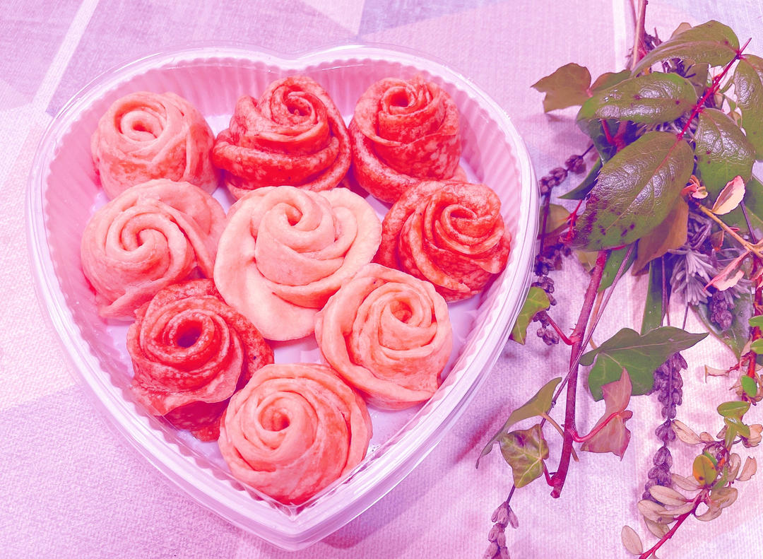 💯面点届的“roseonly”❤️浪漫玫瑰花馒头礼盒❗️❗️