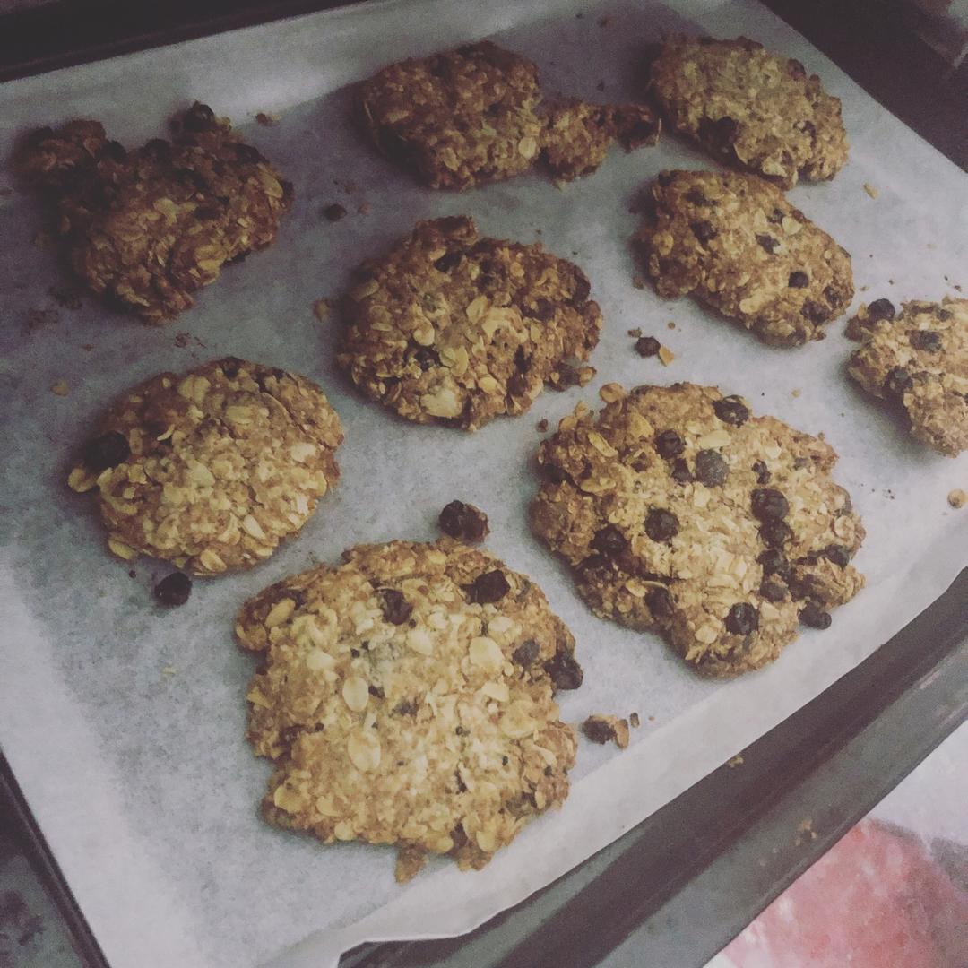 素食:有机燕麦芝麻大饼干