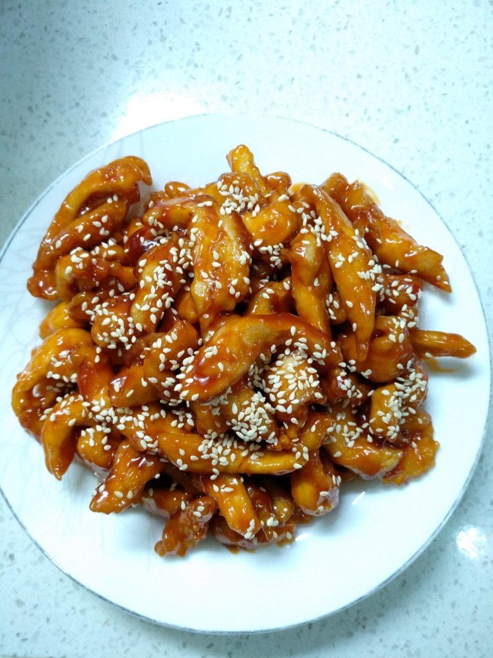 酸甜可口的糖醋里脊(鸡胸肉版)