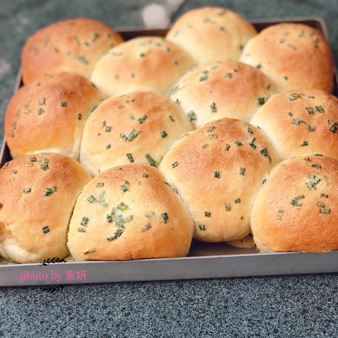 葱香肉松墨西哥面包（波兰种+烫种）