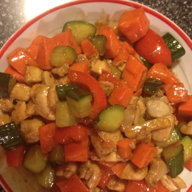 辣酱鸡丁