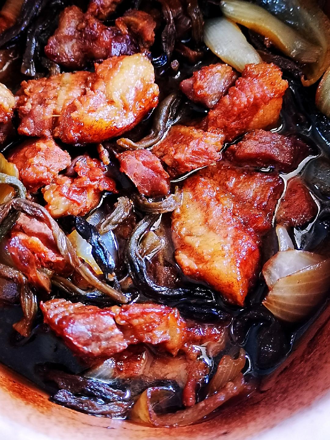 南乳干豆角炖红烧肉（烤箱版）的做法