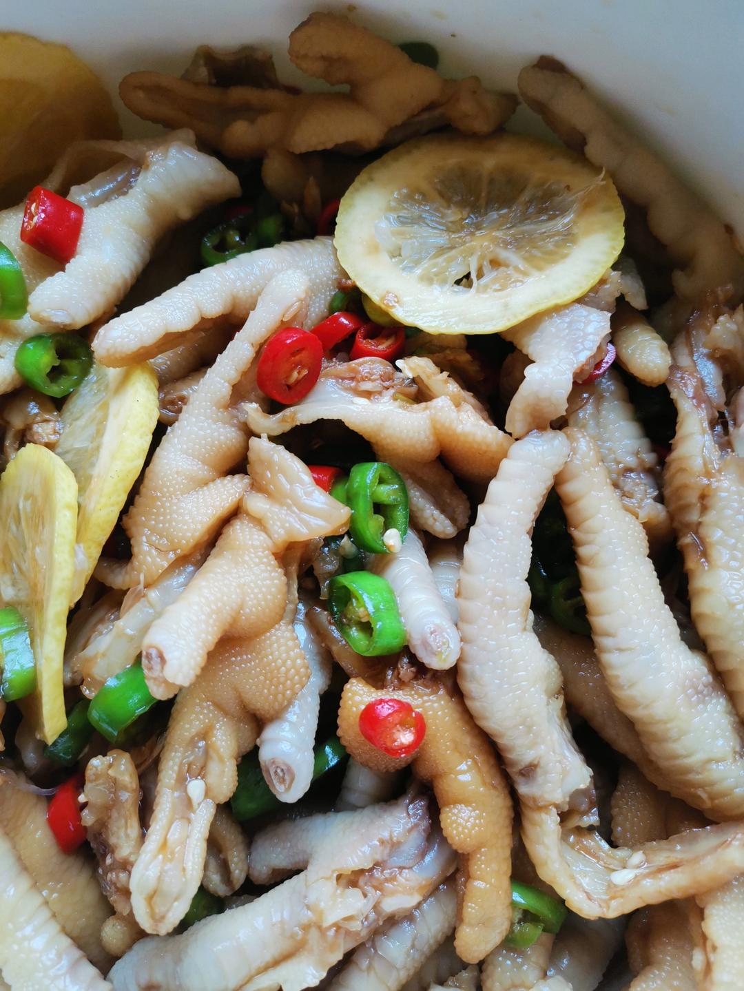 【柠檬酸辣鸡爪】自制超级无敌美味的网红鸡爪