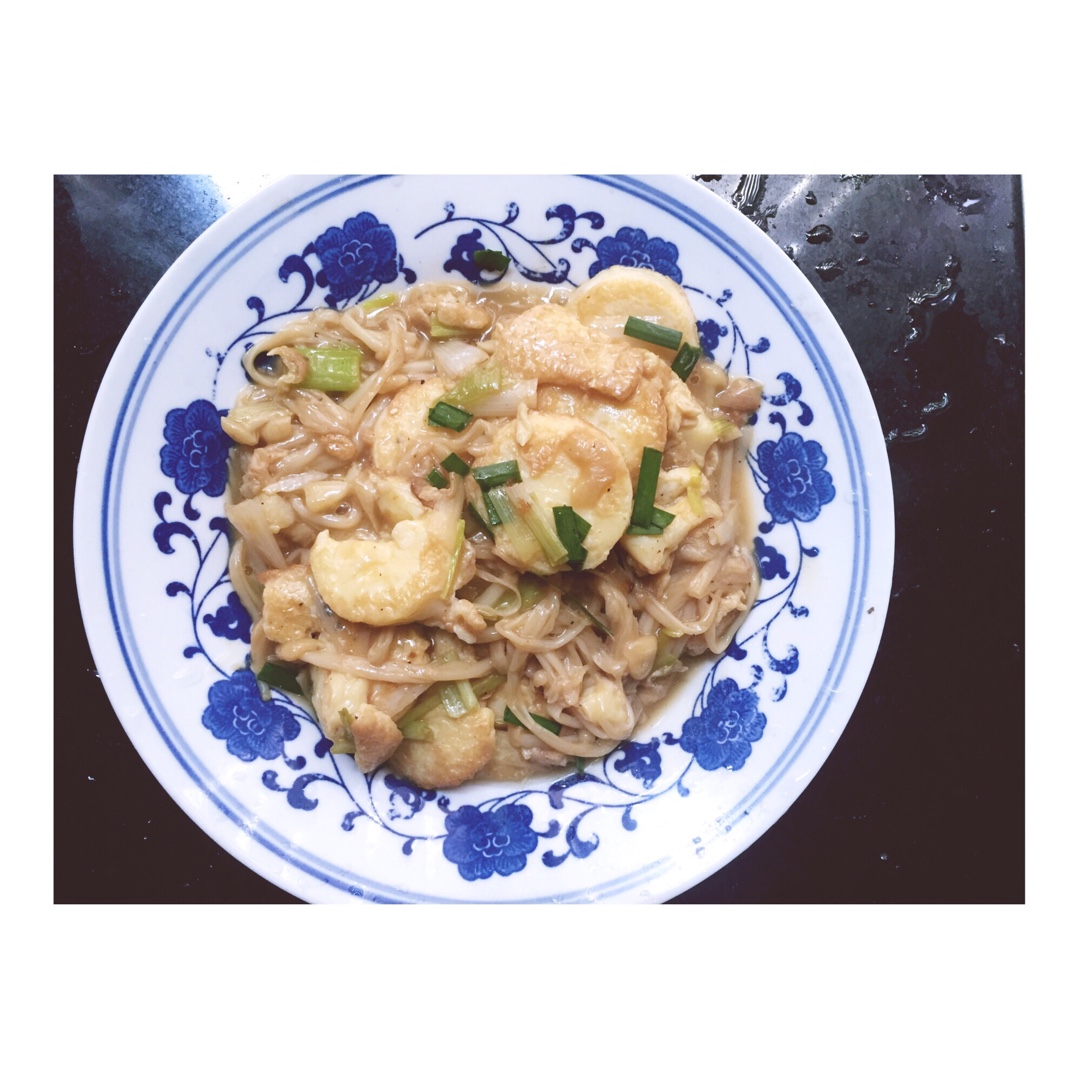 超级下饭菜--金针菇日本豆腐