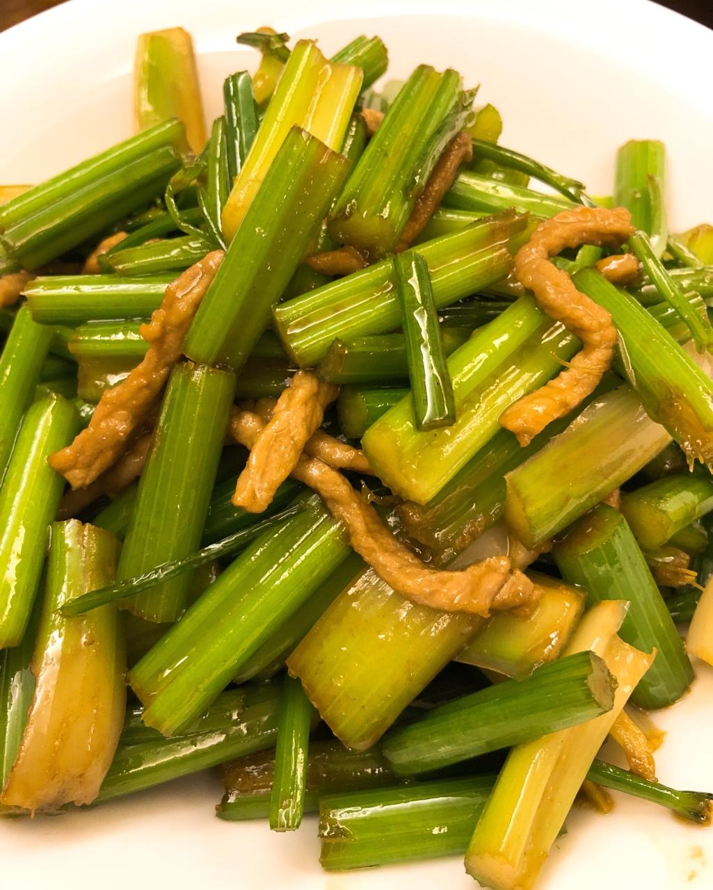 jillyting做的鲍芹炒肉丝